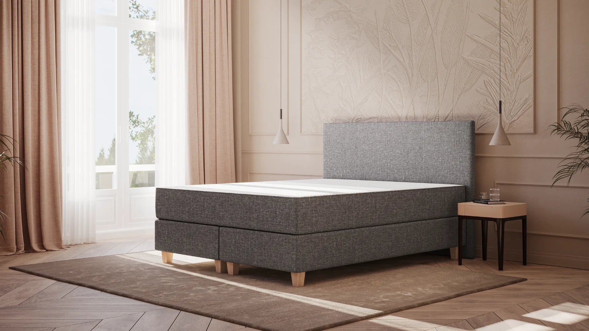 EMMA DELUXE BOXSPRING 120×200 CM – RUIME EENPERSOONS LUXE BOXSPRING MET PREMIUM ERGONOMIE